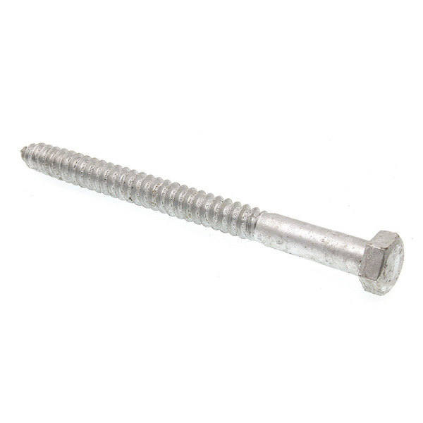 Prime-Line Hex Lag Screw 5/8in X 8in A307 Grade A Hot Dip Galvanized Steel 10PK 9057548